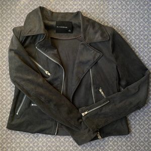 Olivaceous Gray Soft Biker Jacket